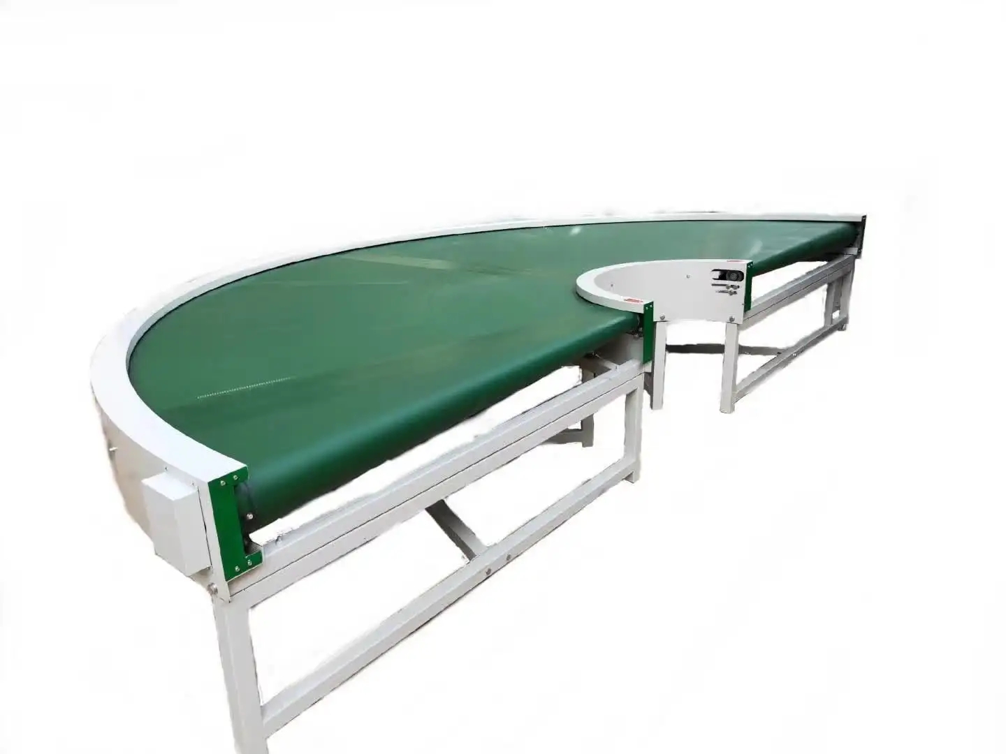 180度綠色皮帶轉彎機