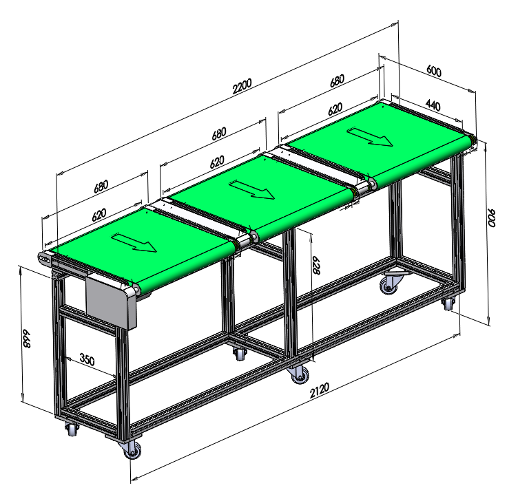 三聯(lián)排輸送機