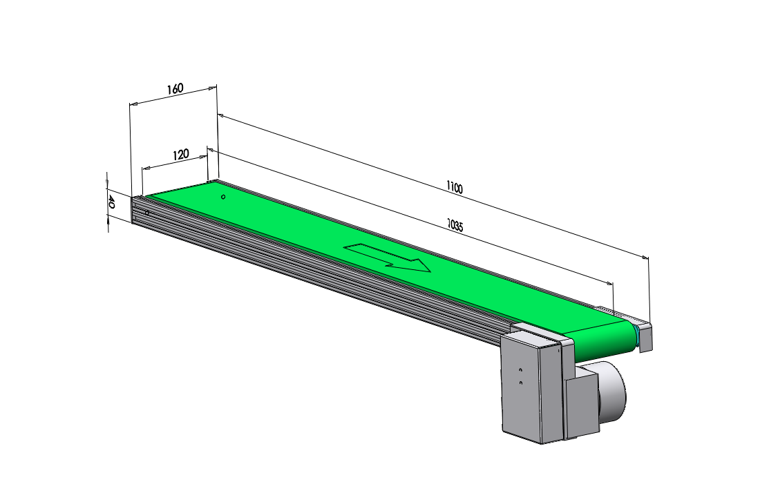無支架微型皮帶輸送機