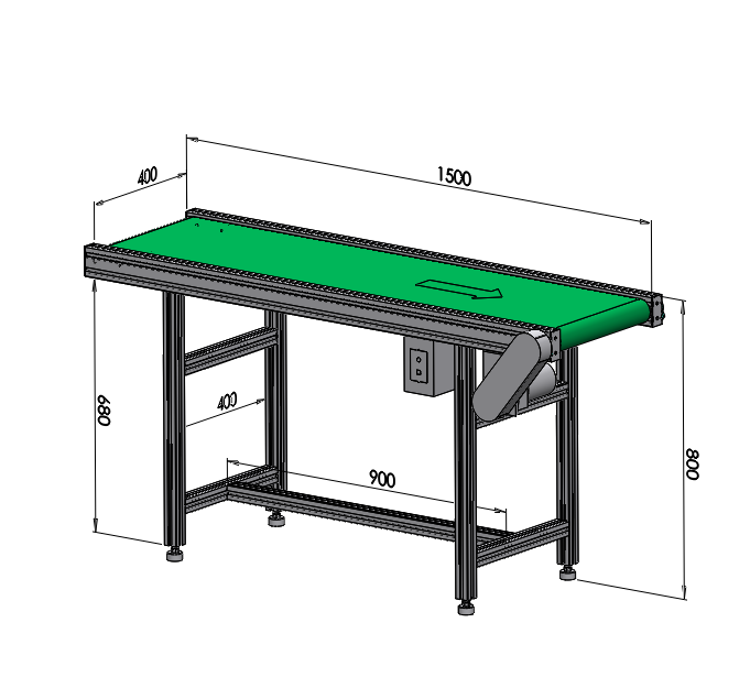 標準普通皮帶輸送機流水線