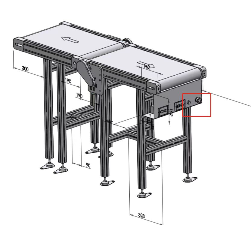 反向雙排皮帶輸送機