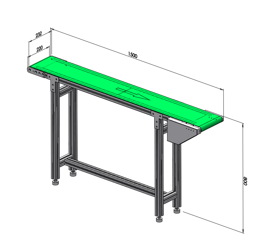 無邊框流水線輸送機