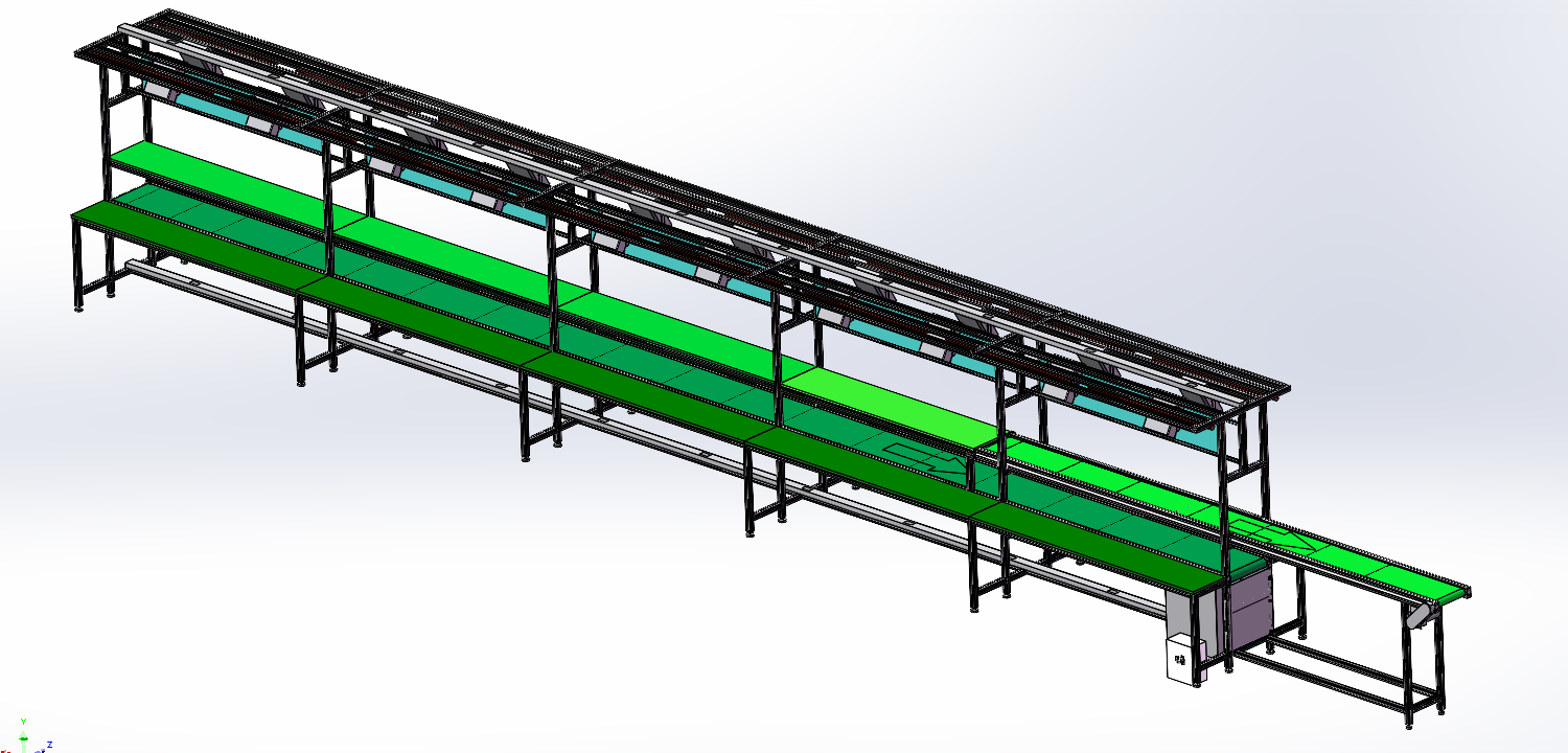 標準款帶燈架輸送機流水線